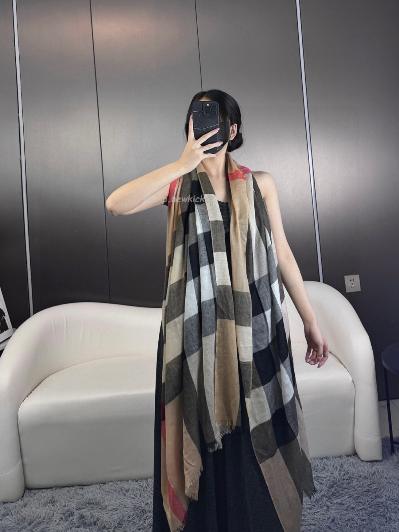 Burberry Vintage Check Cashmere Scarf 90x200cm (2) - newkick.vip